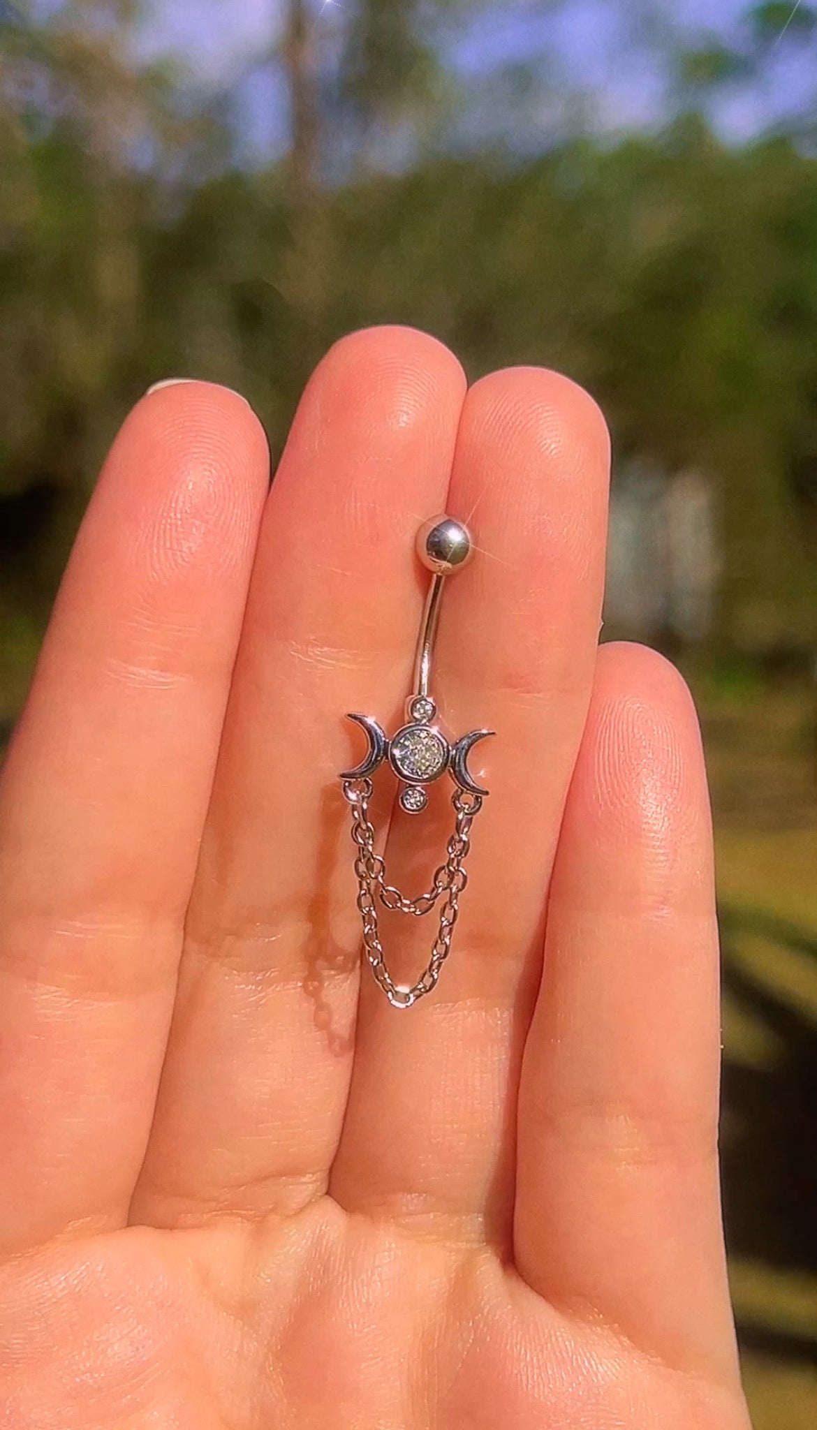 Moon Goddess Belly Ring