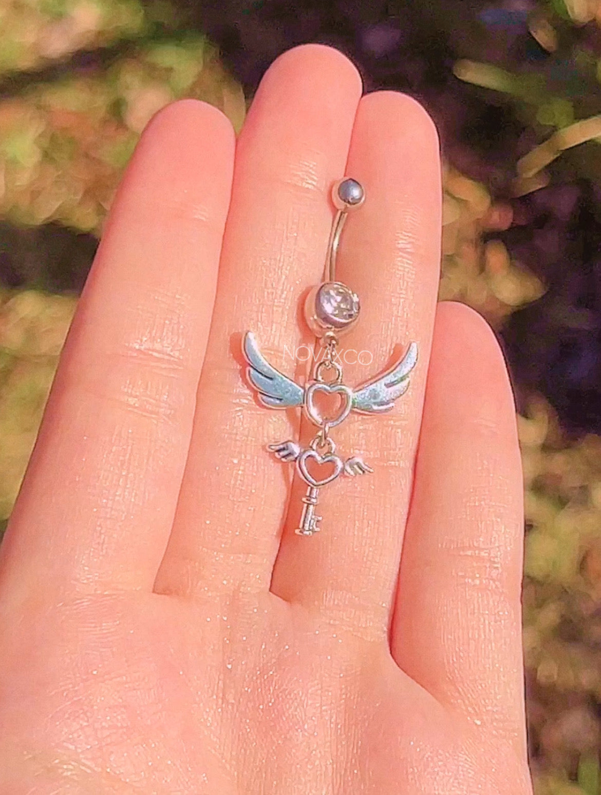 Angel Mismatched Dangle Belly Rings