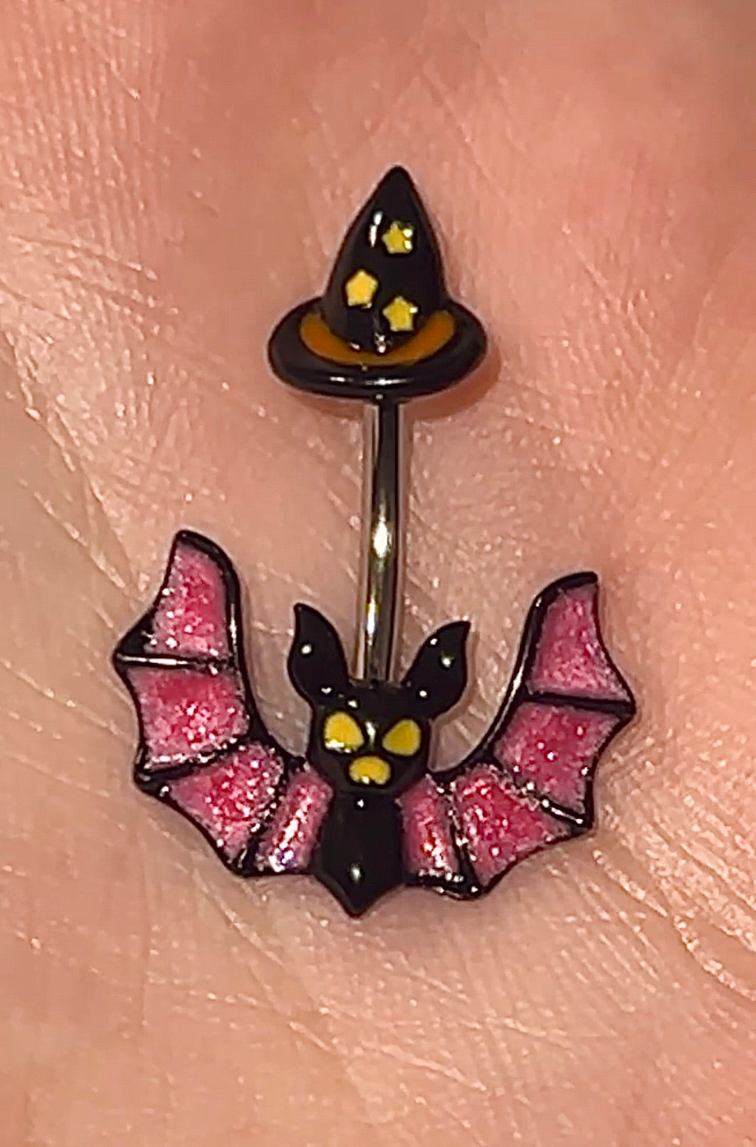 Spooky Bat Belly Rings