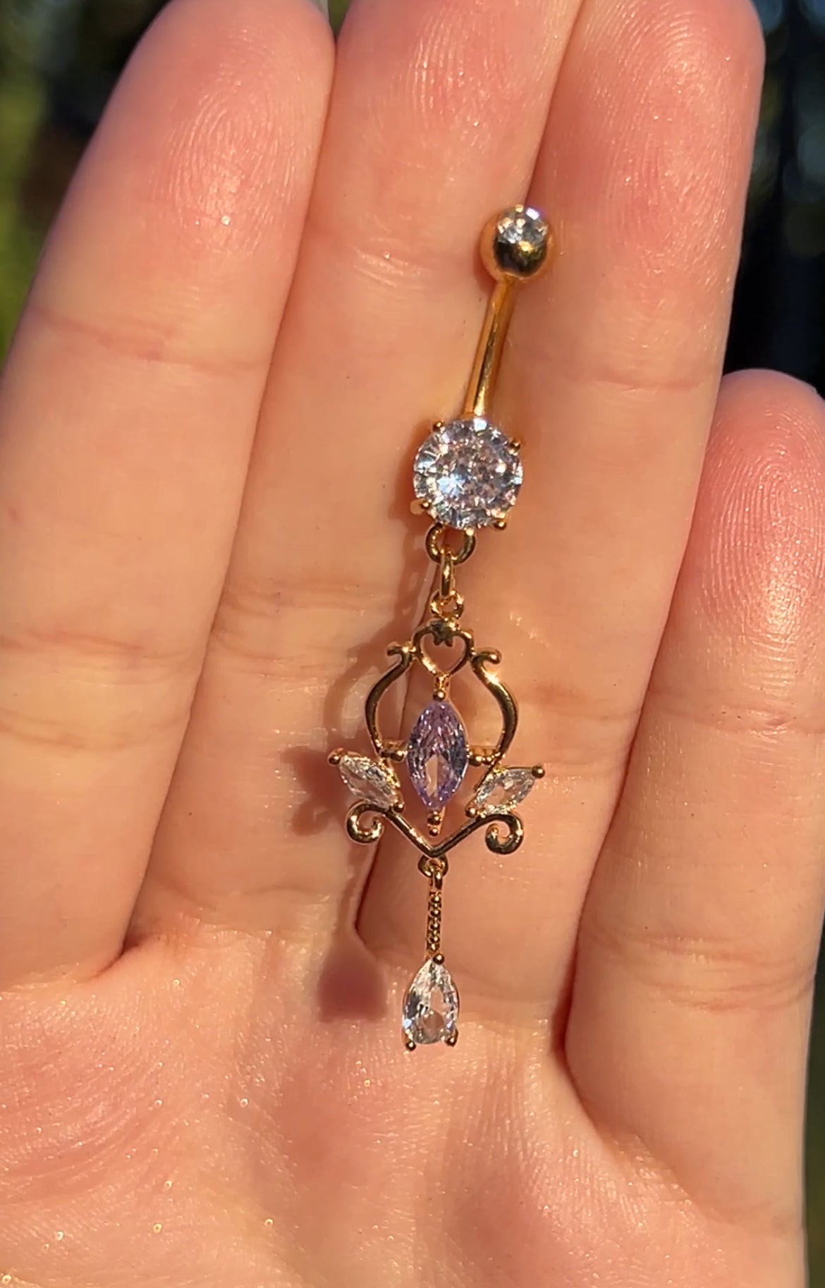 Fairy Elegant Dangle Belly Ring