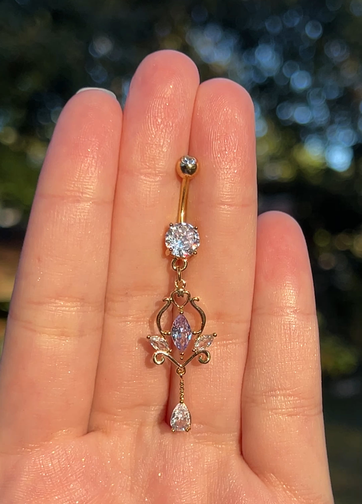 Fairy Elegant Dangle Belly Ring