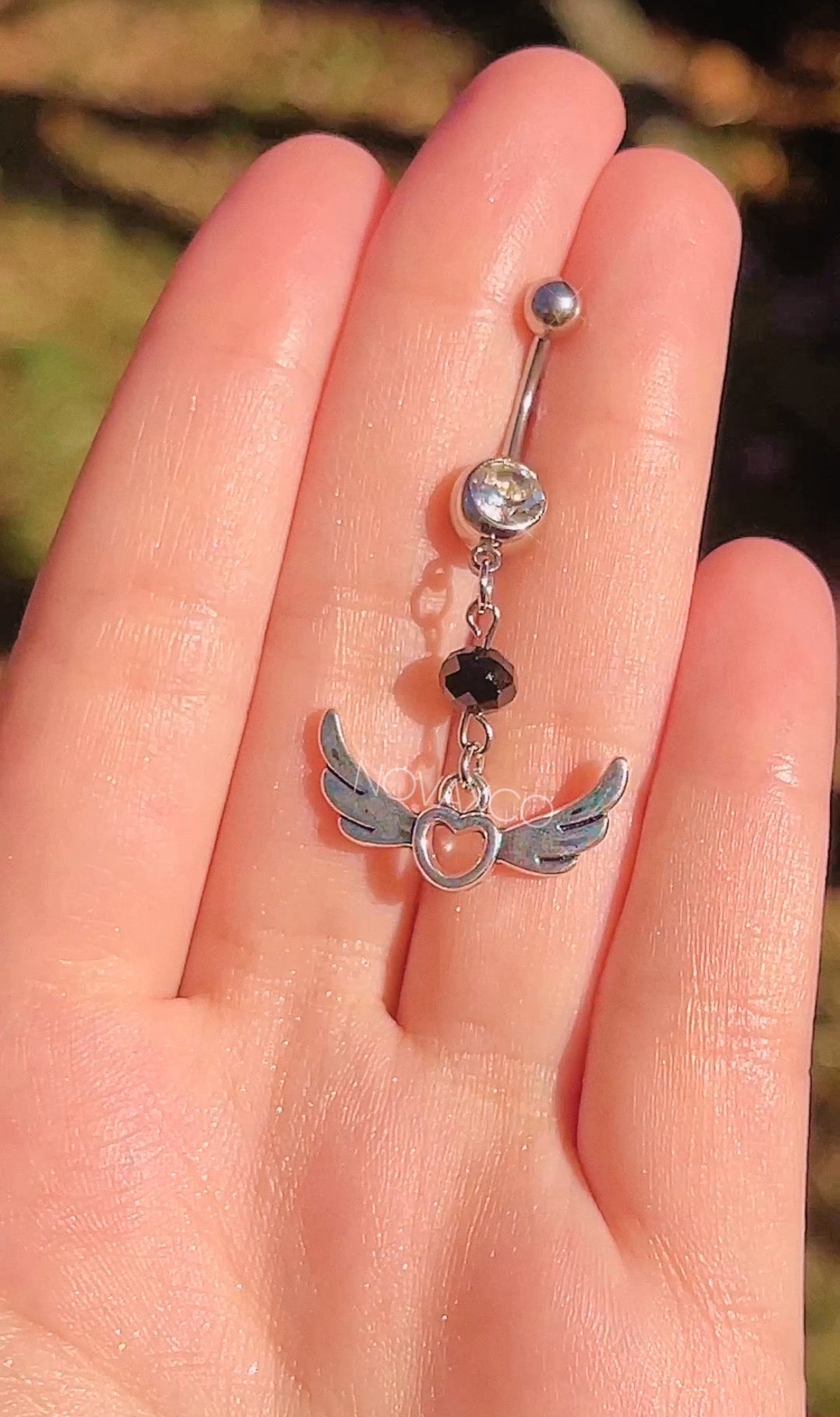 Angel Mismatched Dangle Belly Rings