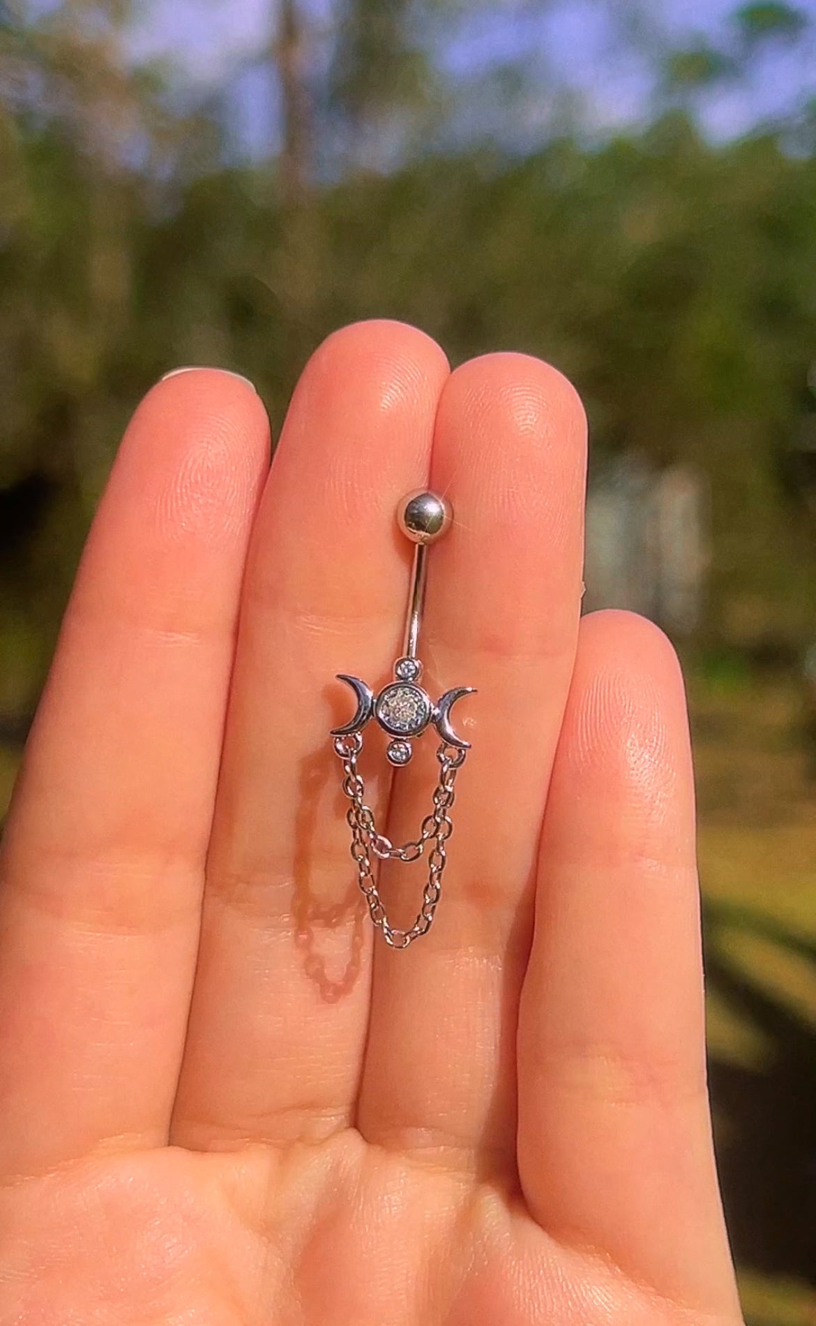 Moon Goddess Belly Ring