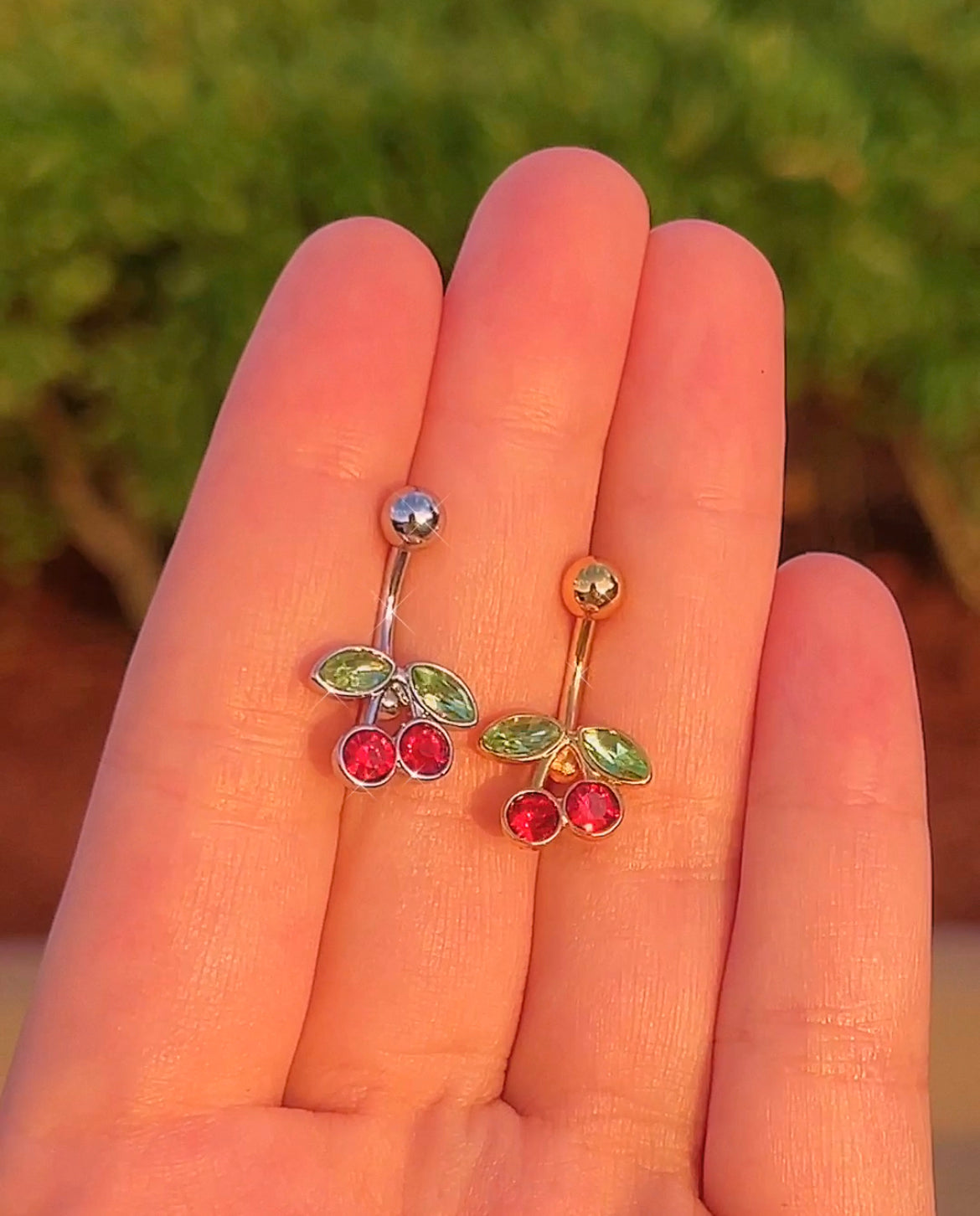 Cherry Belly Button Ring