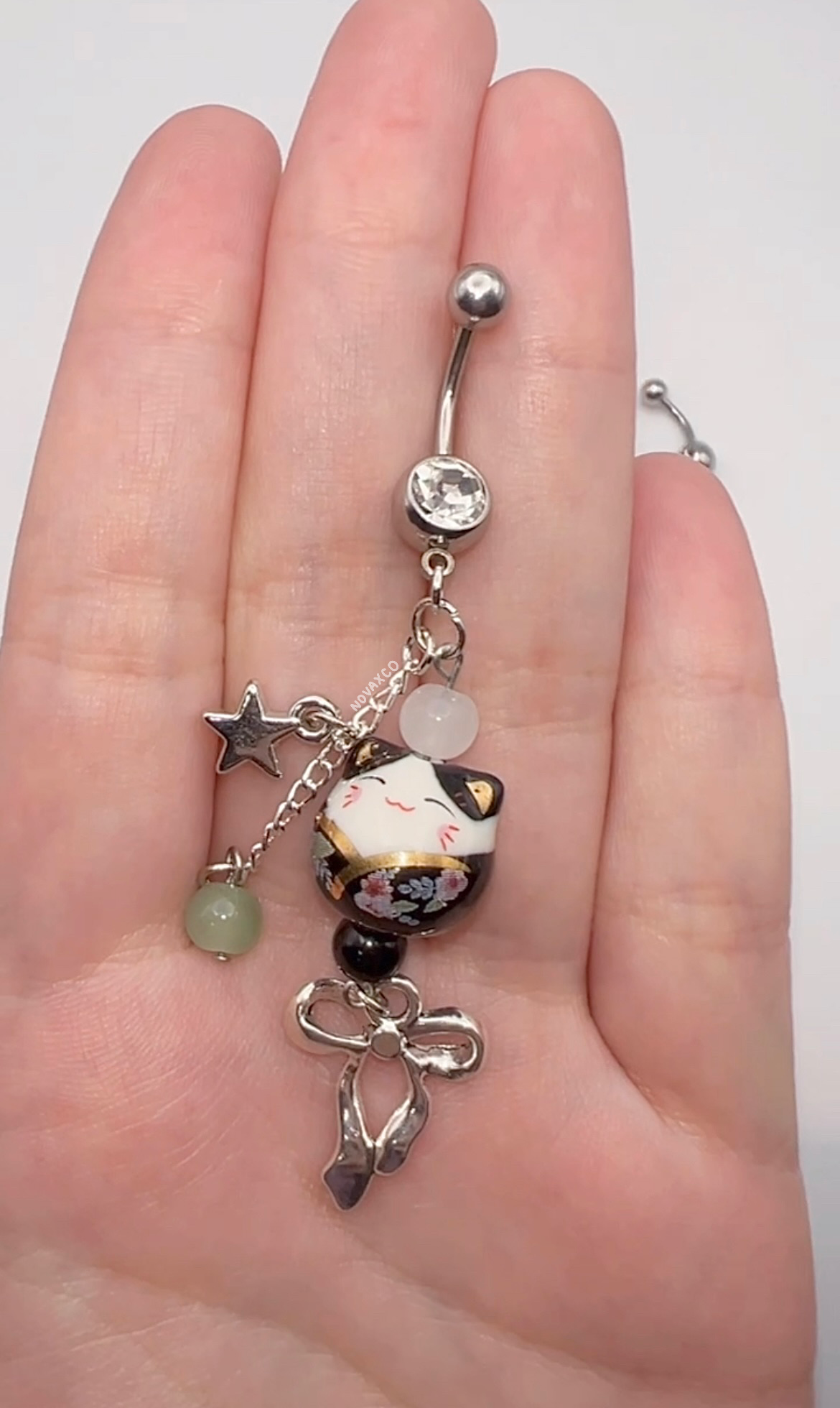 Lucky Cat Belly Ring