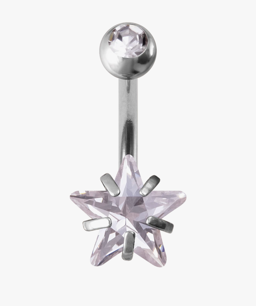 Sparkle Top Tiny Star Belly Ring
