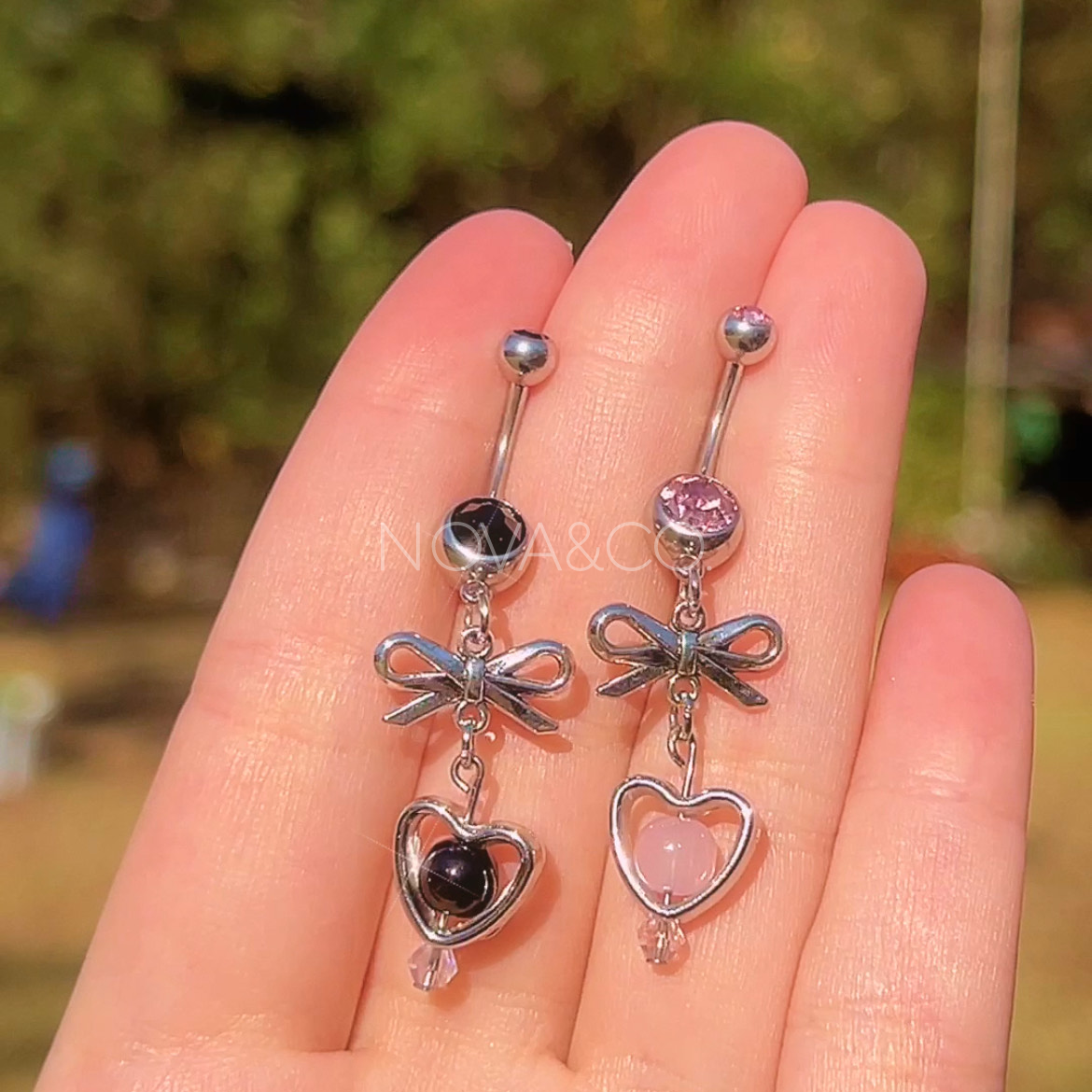 Coquette Besties Matching Belly Rings