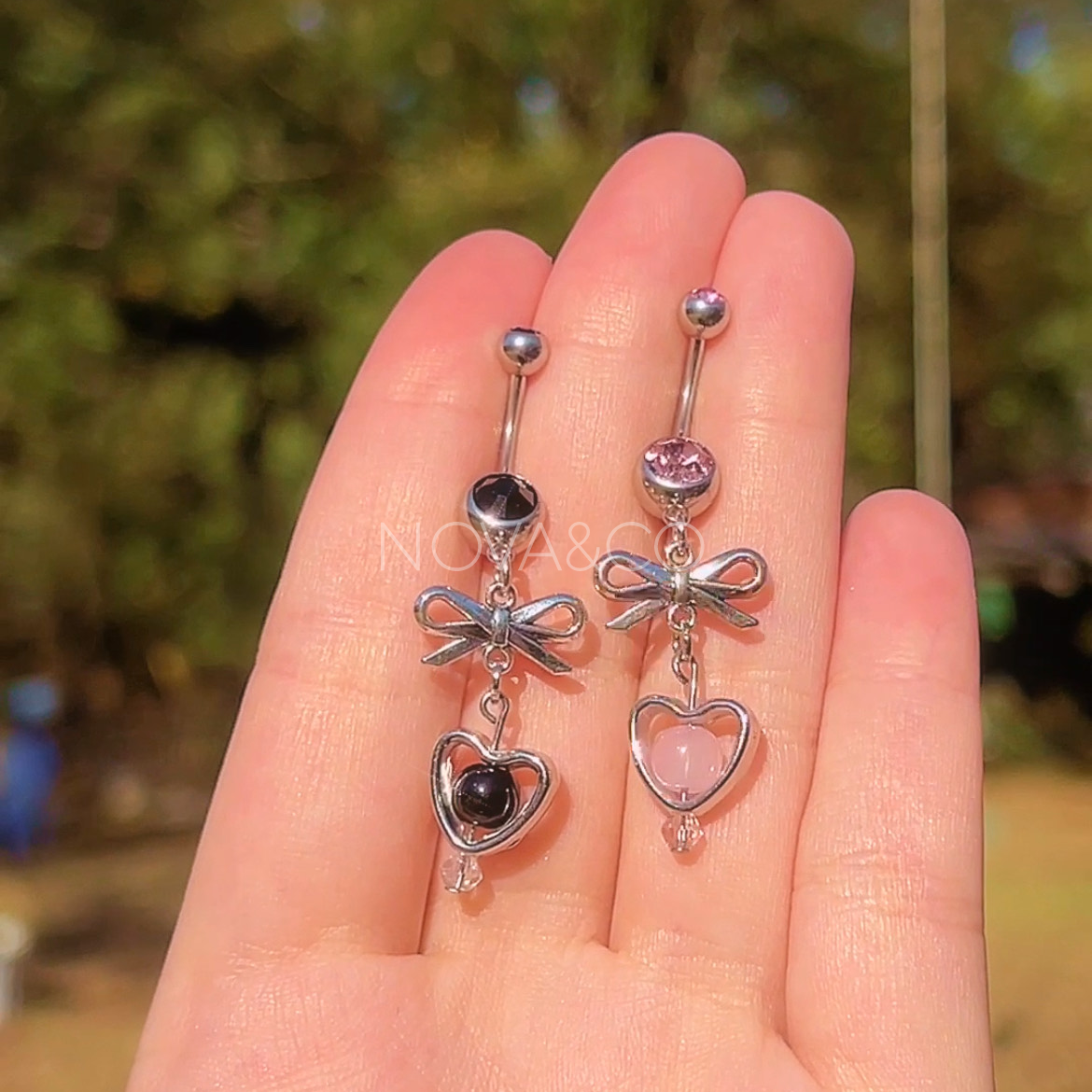 Coquette Besties Matching Belly Rings