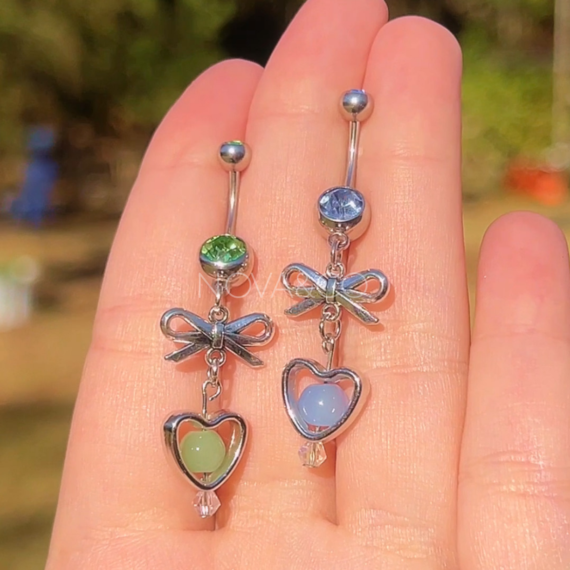 Coquette Besties Matching Belly Rings