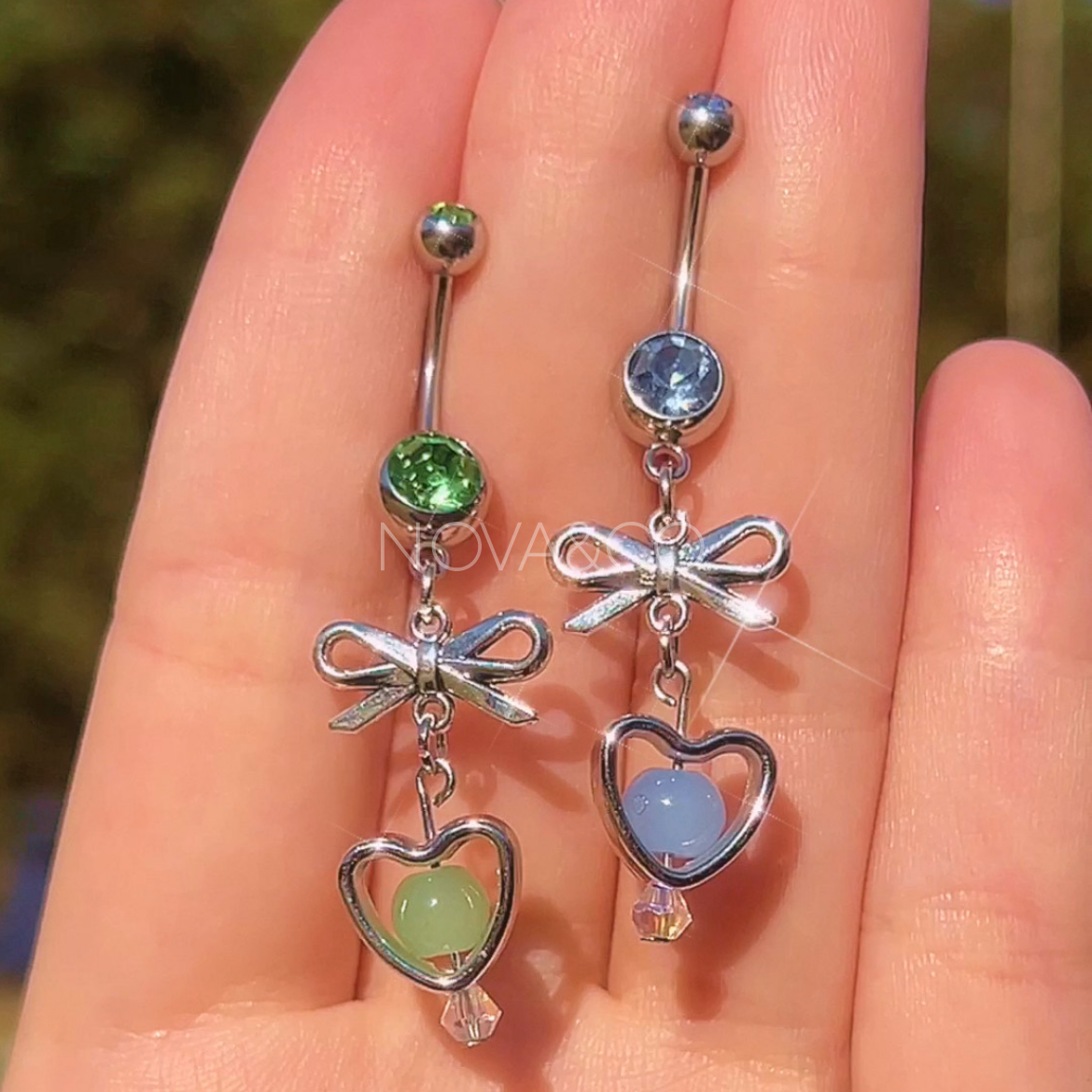 Coquette Besties Matching Belly Rings