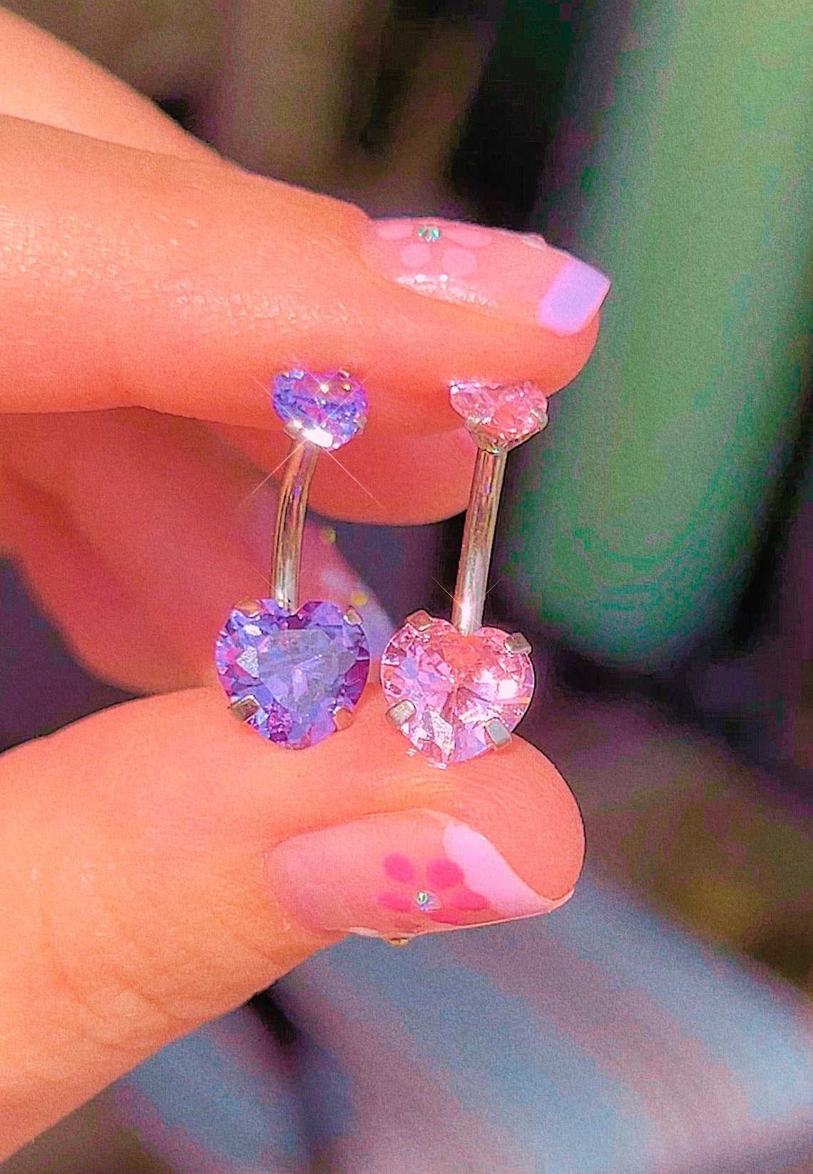 Classic Double Heart Belly Ring