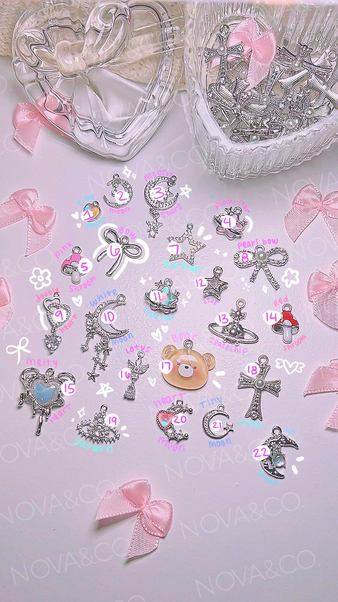 Custom build-a-belly-ring with charms and beads, view 4