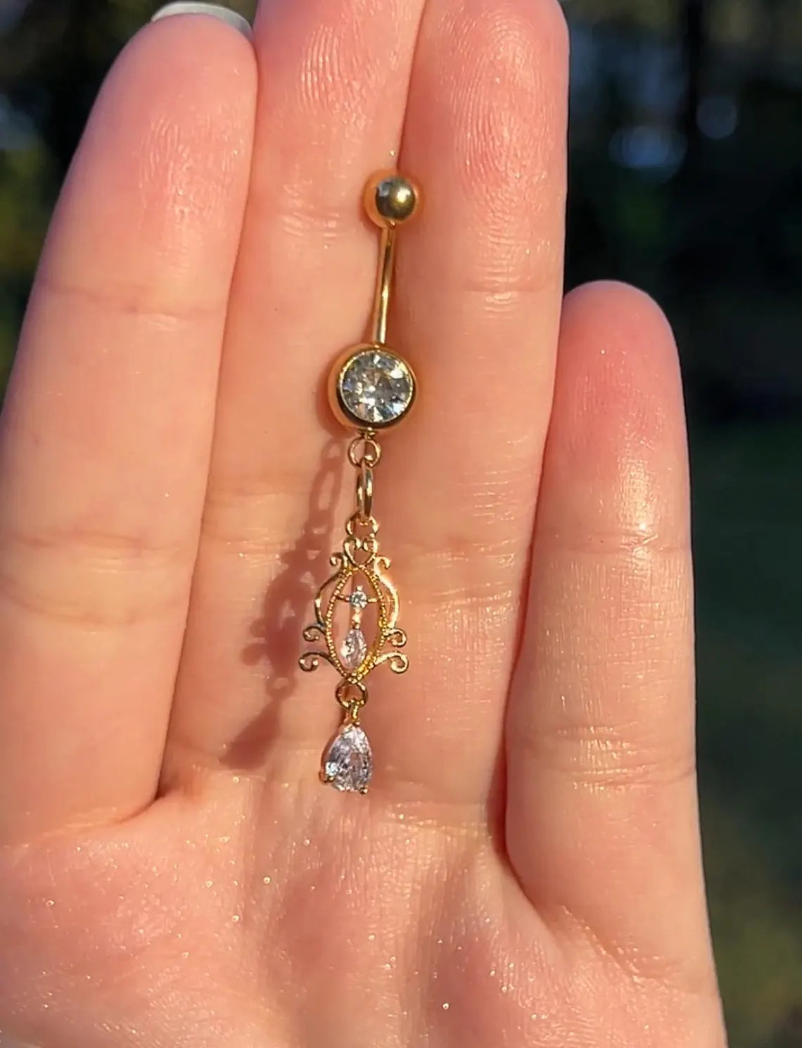 Fairy Minimal Dangle Belly Ring