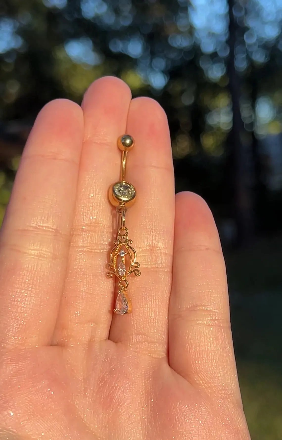 Fairy Minimal Dangle Belly Ring