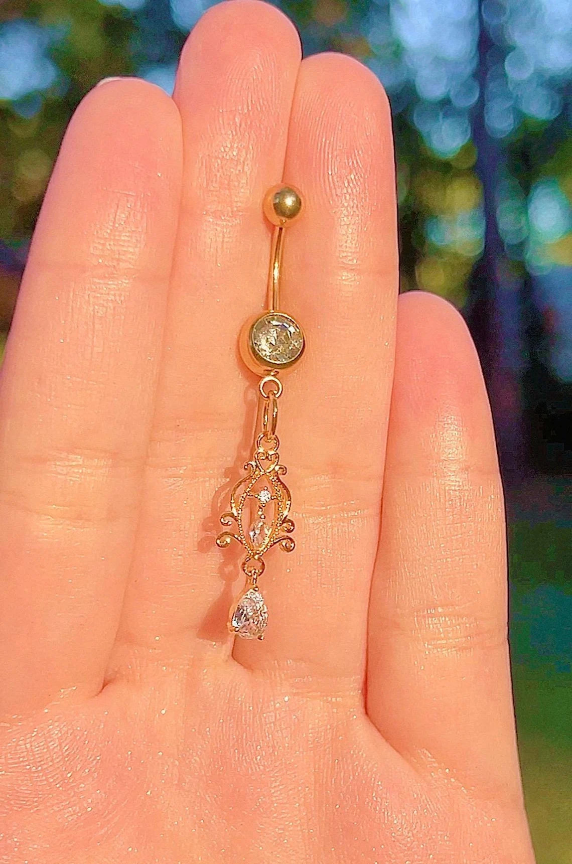 Fairy Minimal Dangle Belly Ring