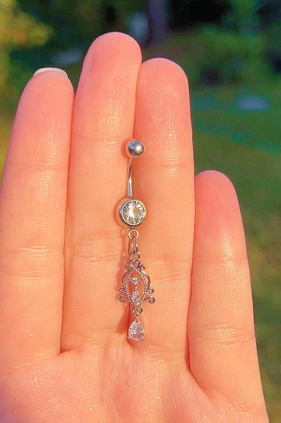 Fairy Minimal Dangle Belly Ring