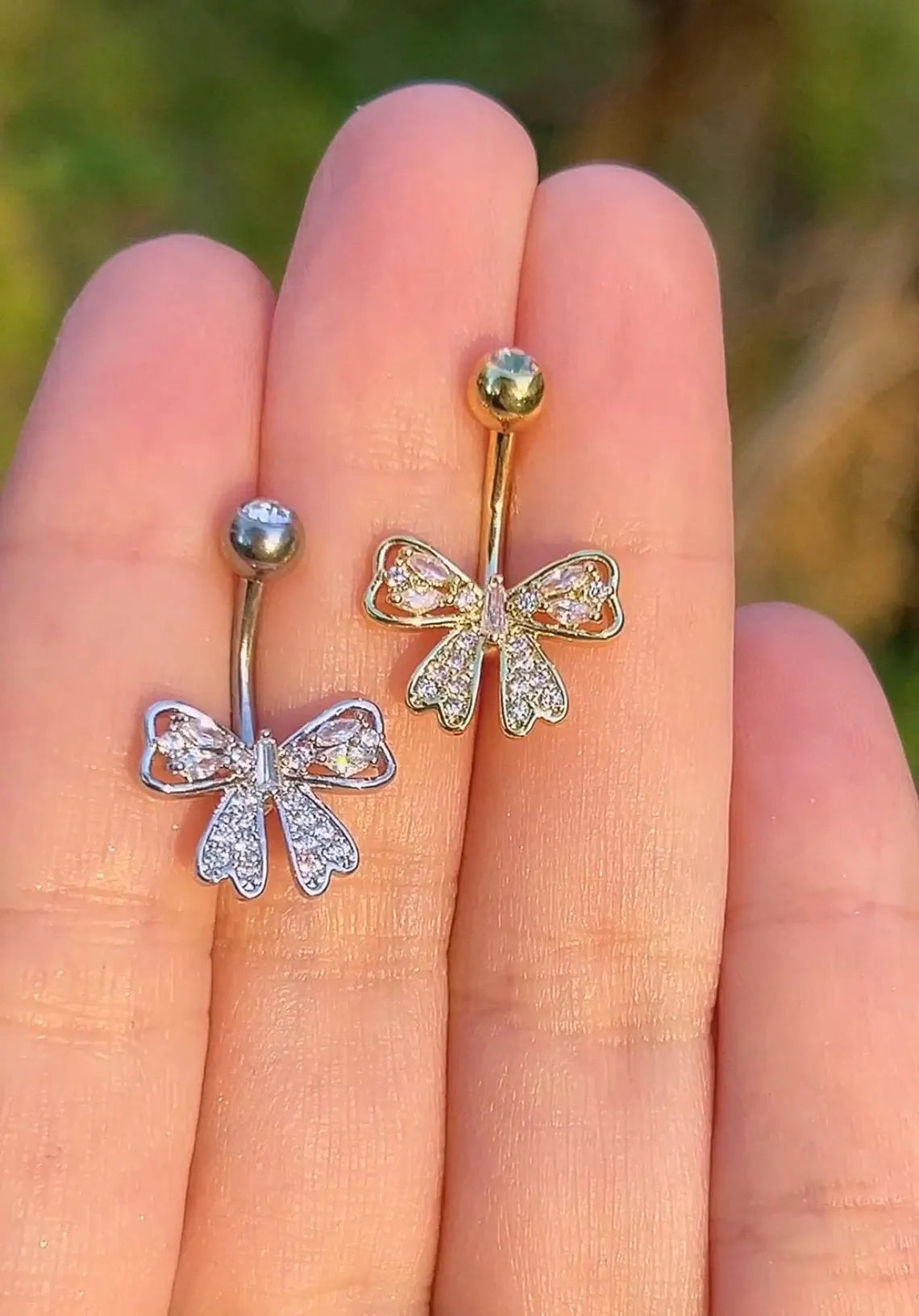 Minimalist Bow Belly Ring