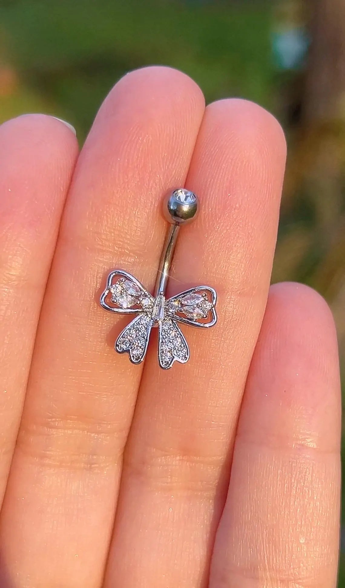 Minimalist Bow Belly Ring