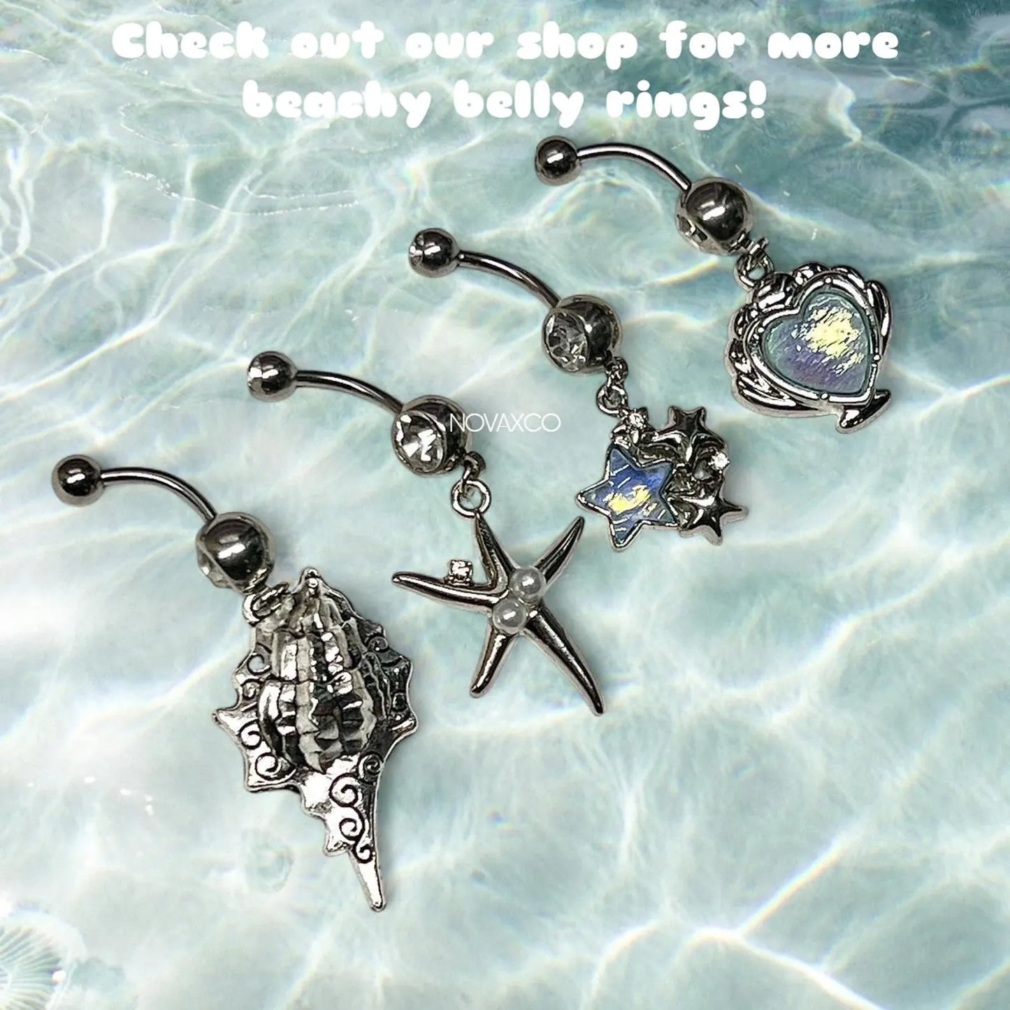Starfish Pearl Charm Belly Ring