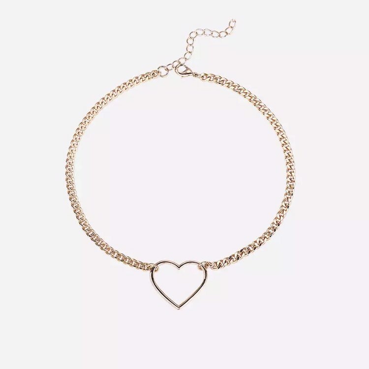 Metal Heart Choker
