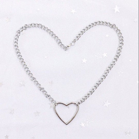 Metal Heart Choker