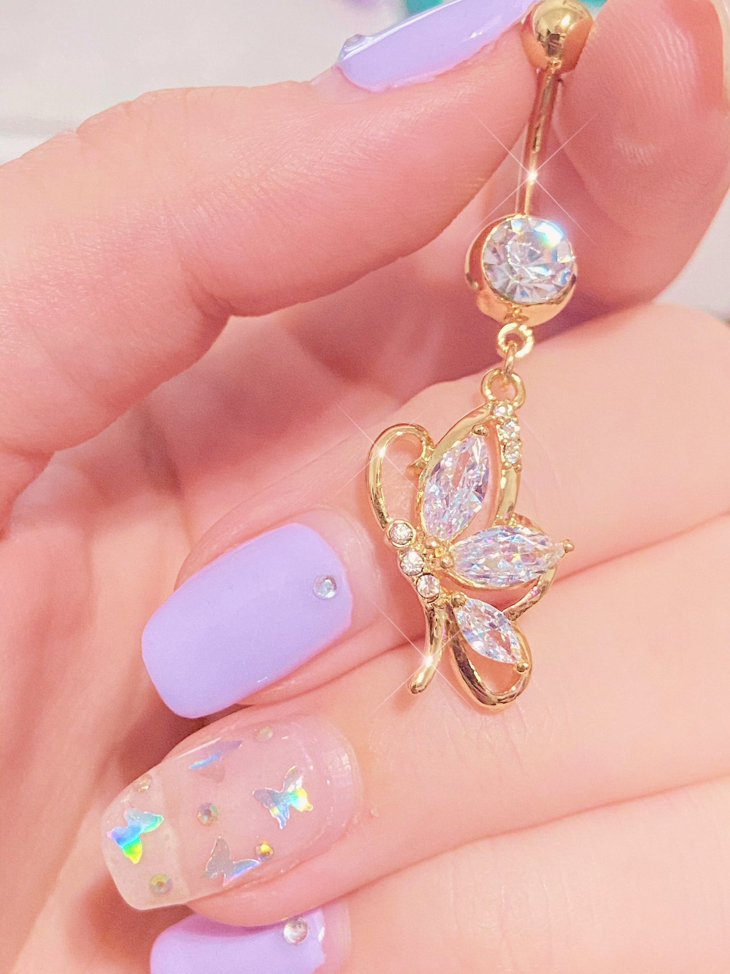 Fairy Butterfly Belly Ring
