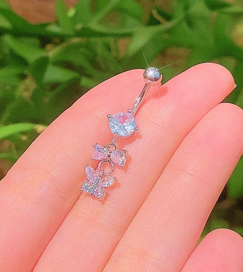 Butterfly Bow Belly Ring
