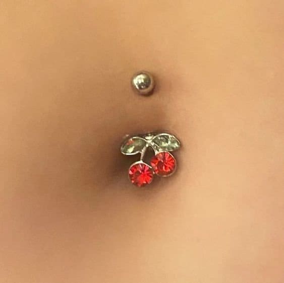 Cherry Belly Button Ring