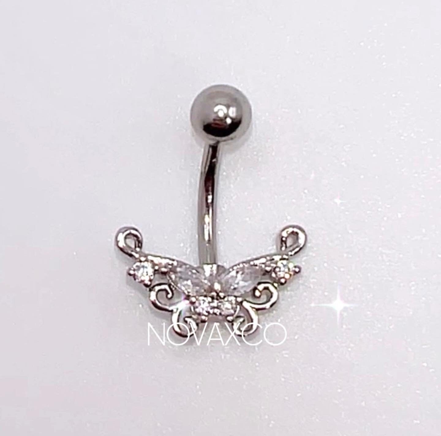 Tiny Fairy Butterfly Belly Ring