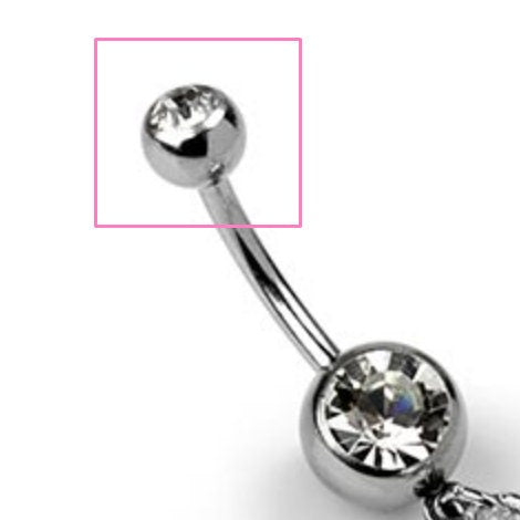 Belly Ring Ball Replacement 5MM 14G