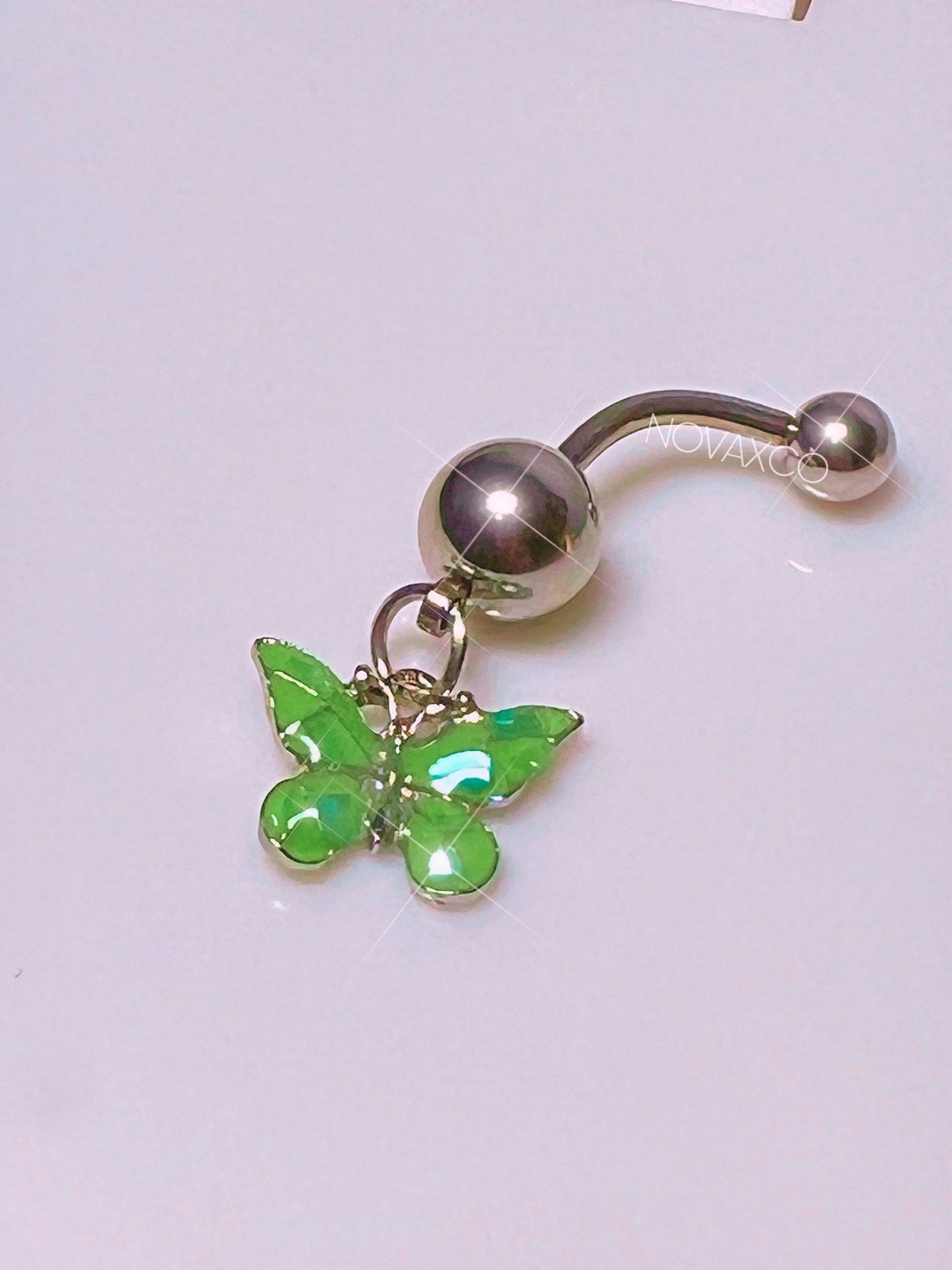 Enamel Butterfly Belly Rings