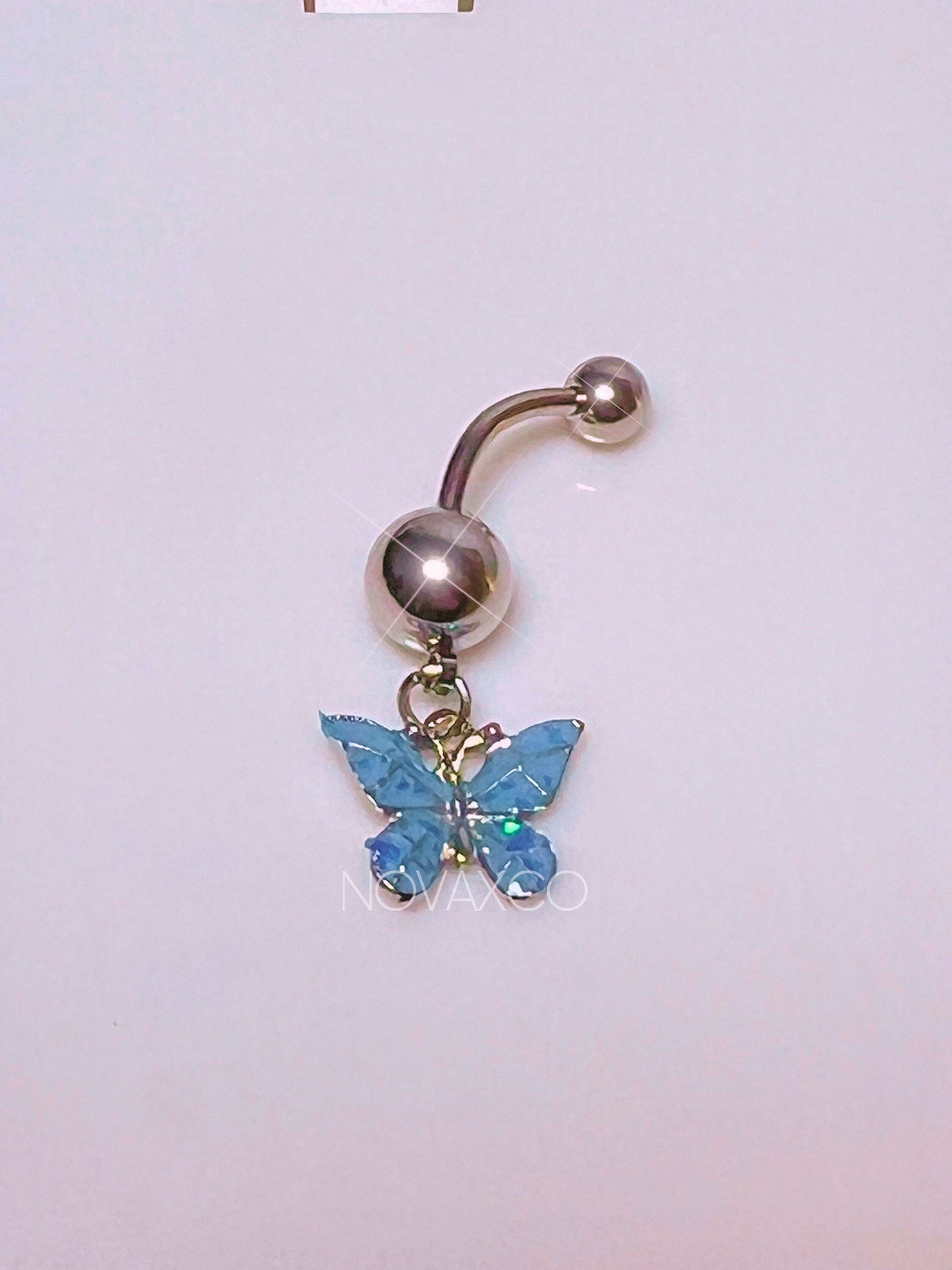 Enamel Butterfly Belly Rings