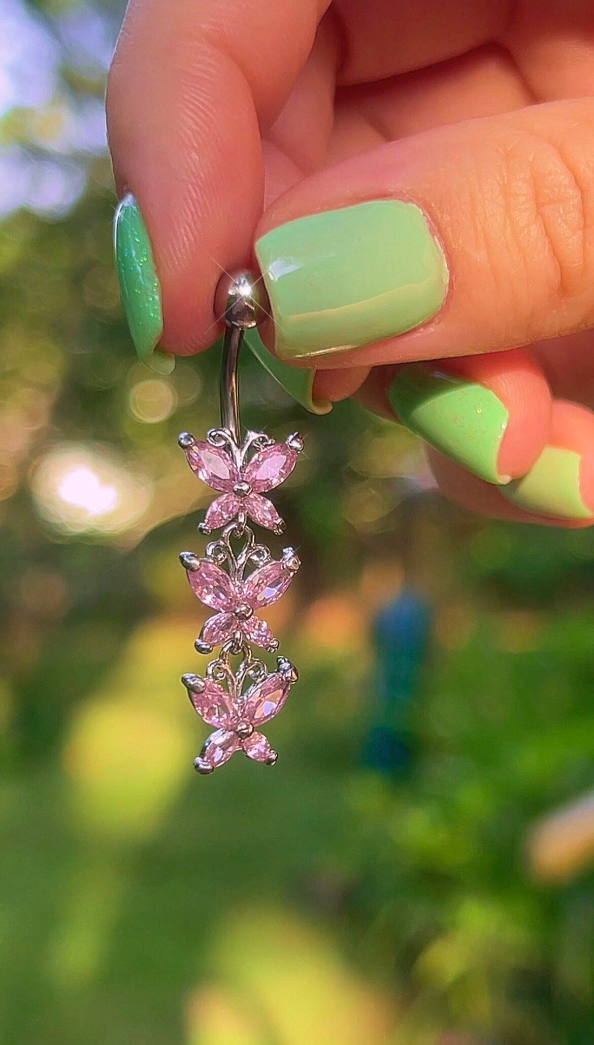 Mariposa Dangle Belly Ring