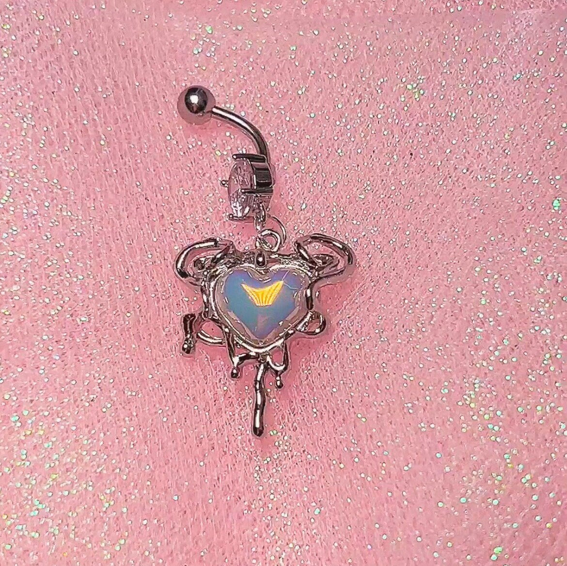 Melting Heart Belly Ring