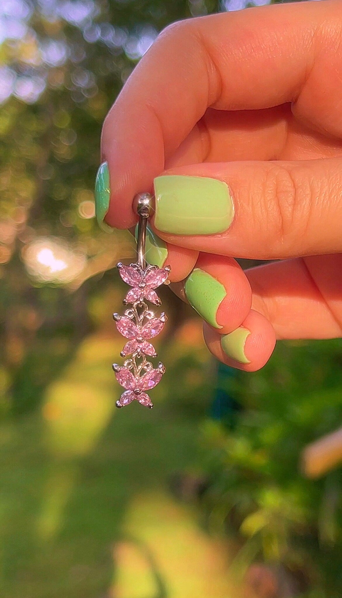 Mariposa Dangle Belly Ring