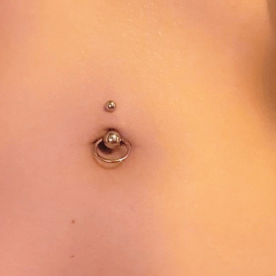 14G O Ring Surgical Steel Belly Ring