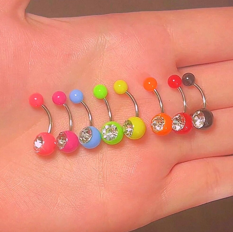 Y2K Neon Belly Bars