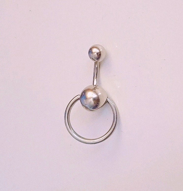 14G O Ring Surgical Steel Belly Ring