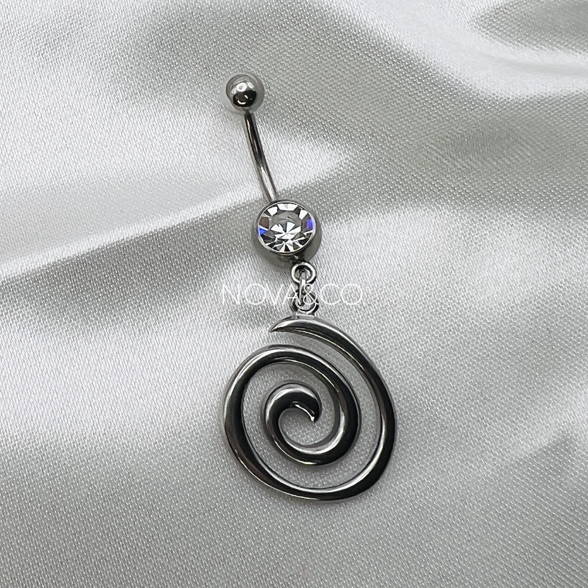 Spiral Swirl Belly Ring