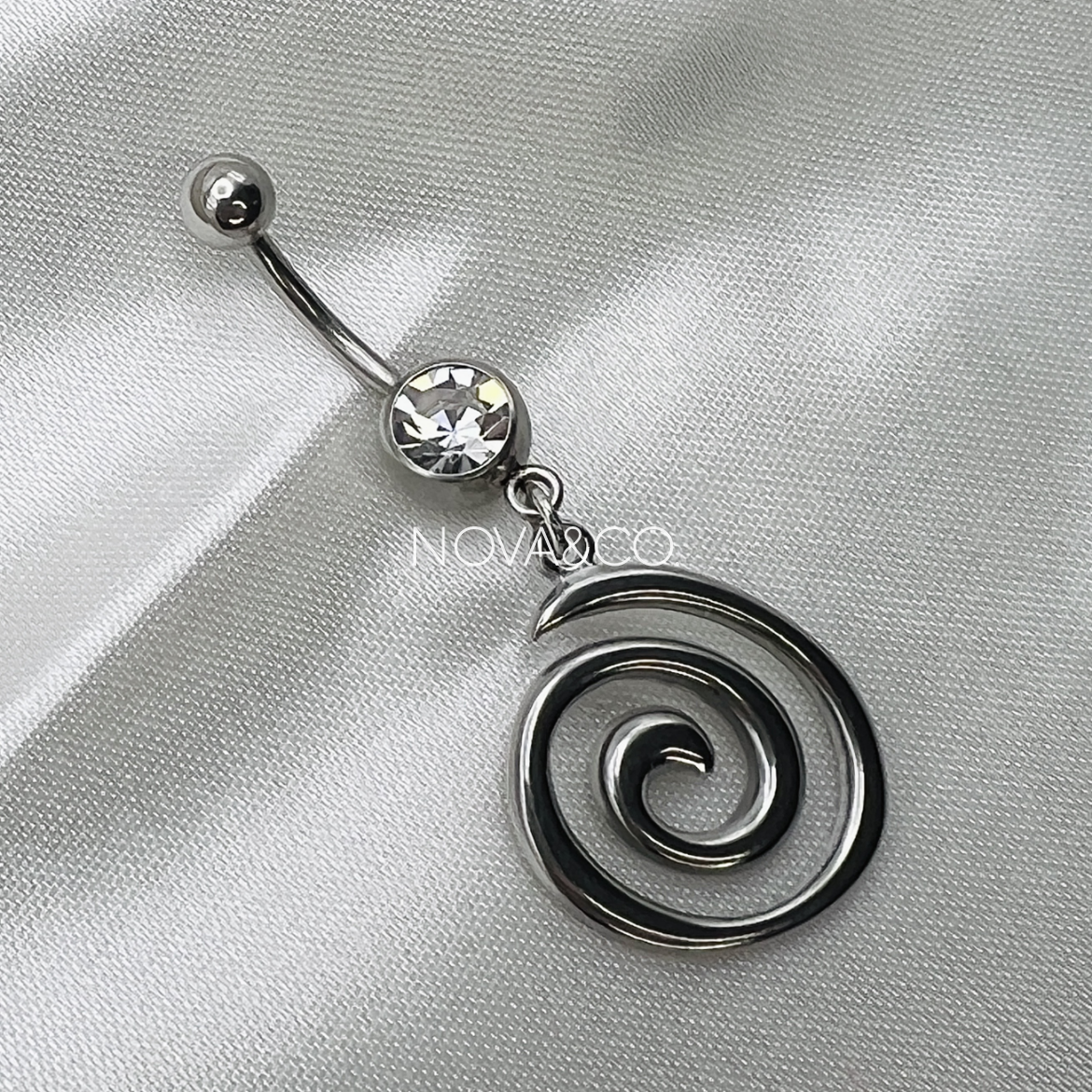 Spiral Swirl Belly Ring