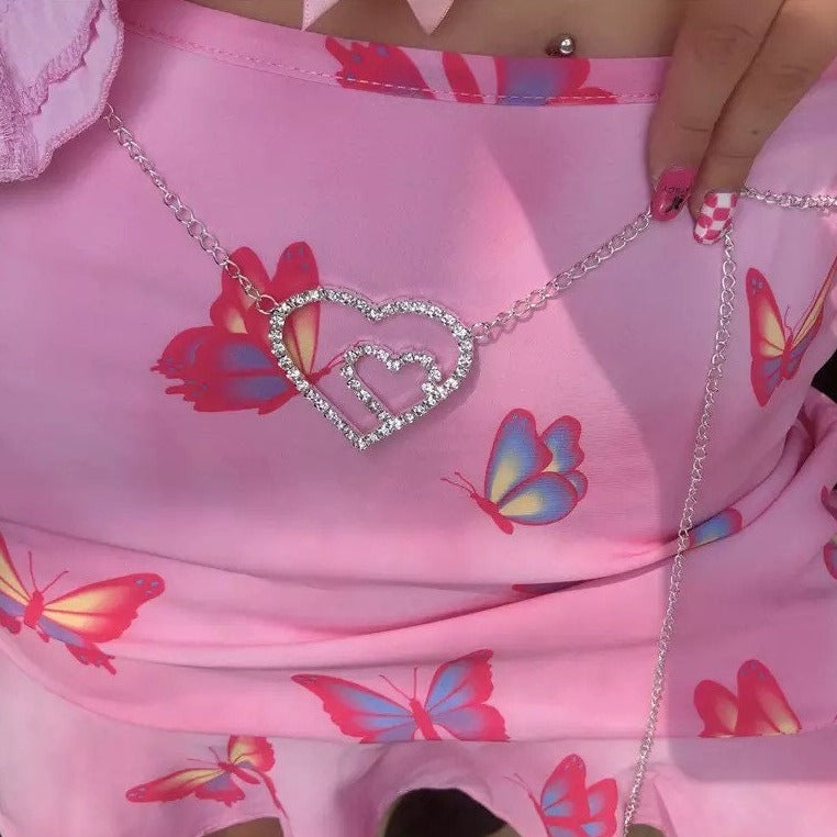 Double Heart Belly Chain