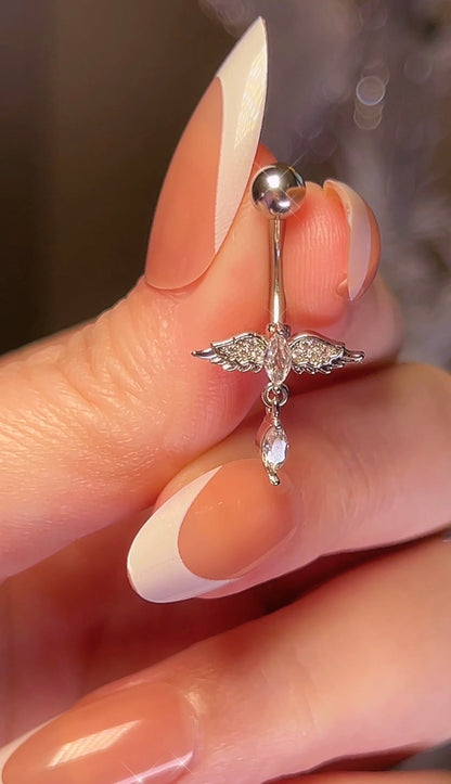 Mini Angel Dangle Belly Ring