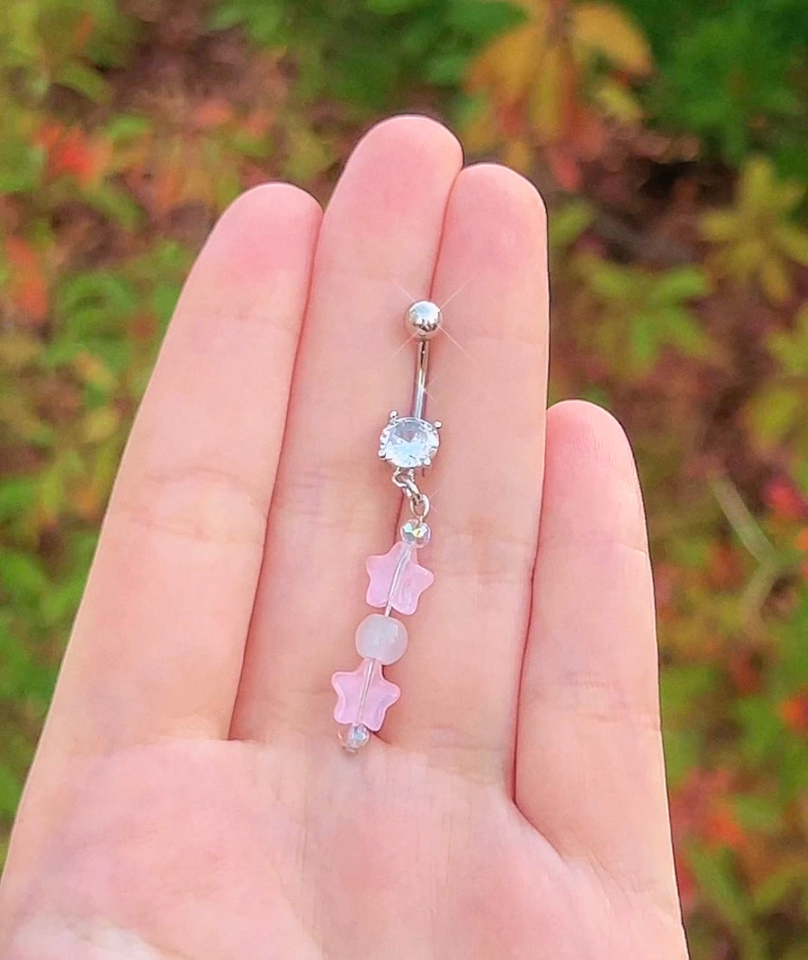 Baby Pink Star Belly Ring