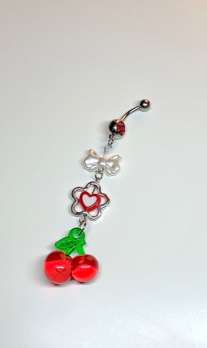 Cherry On Top Dangly Belly Ring