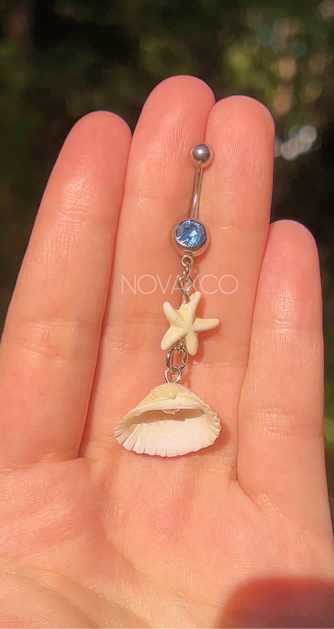 White Shell Belly Ring