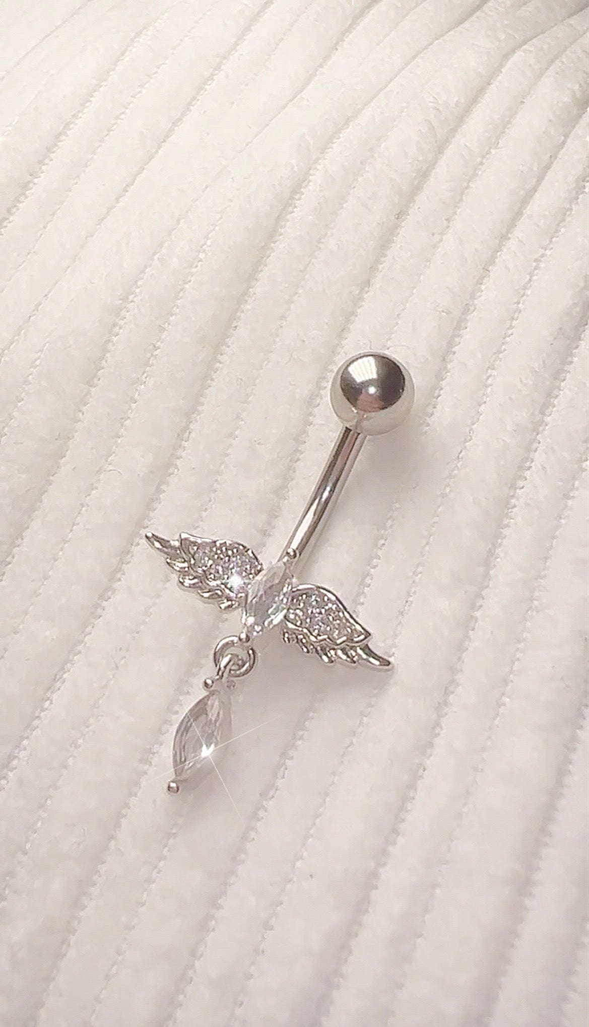 Mini Angel Dangle Belly Ring