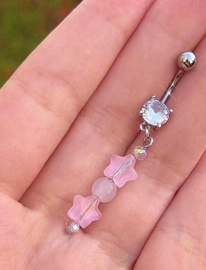 Baby Pink Star Belly Ring