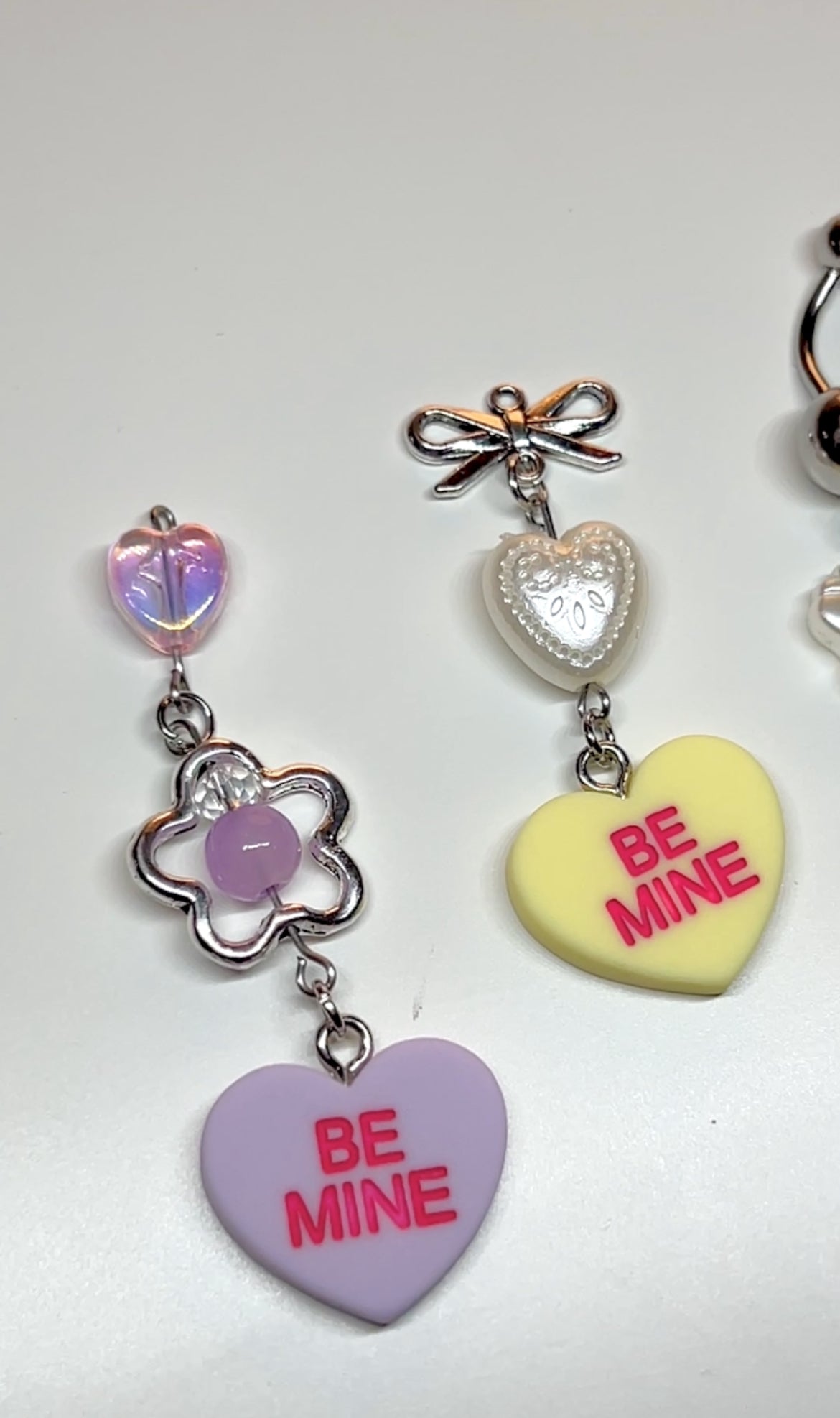 Y2K Candy Heart Belly Rings