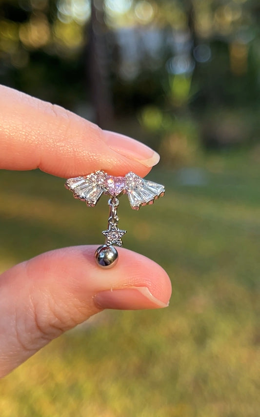 Y2K Top Drop Angel Belly Ring