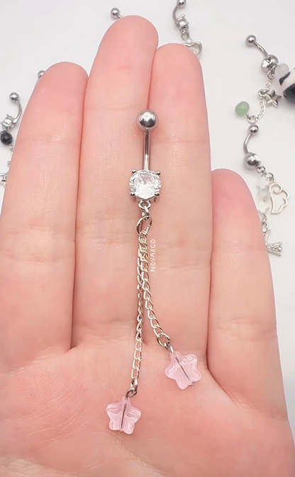 Shooting Stars Dangly Belly Ring